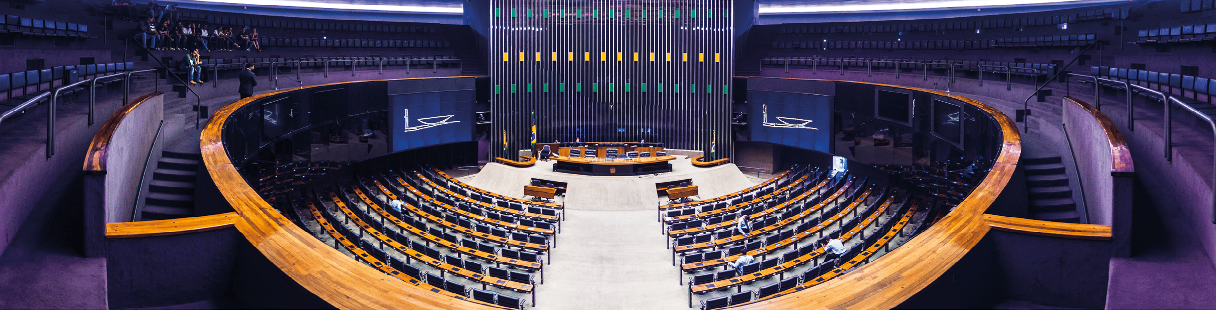 Brasilia/DF/Brazil - December 07th 2018: Inside the Chamber of Deputies, Parliament of Brazil in Bras lia's National Congress, Legislative Body of the Federal Government