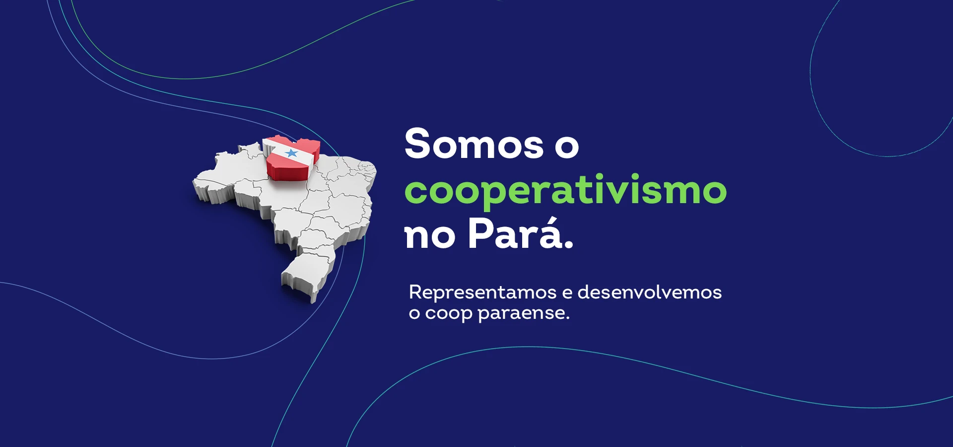 mapa do Brasil com o estado do Pará ressaltado