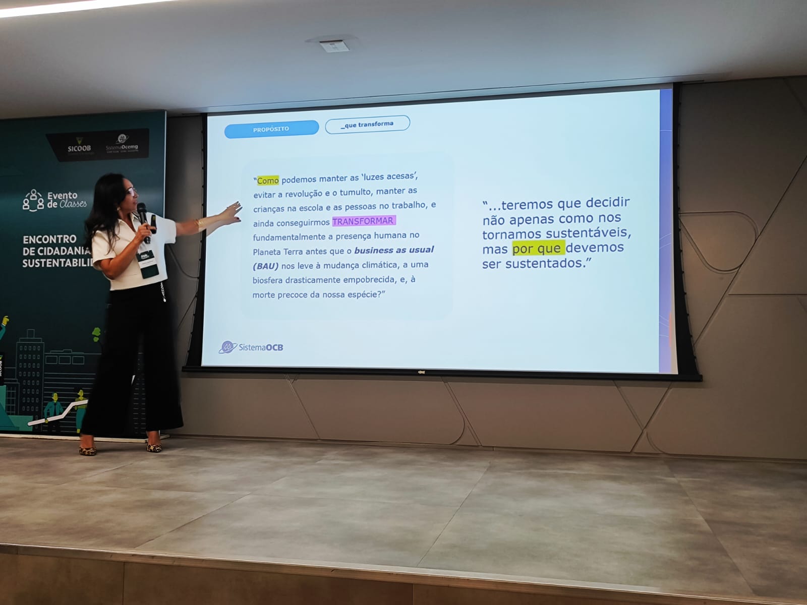 Sustentabilidade é destaque em evento do Sicoob Cecremge