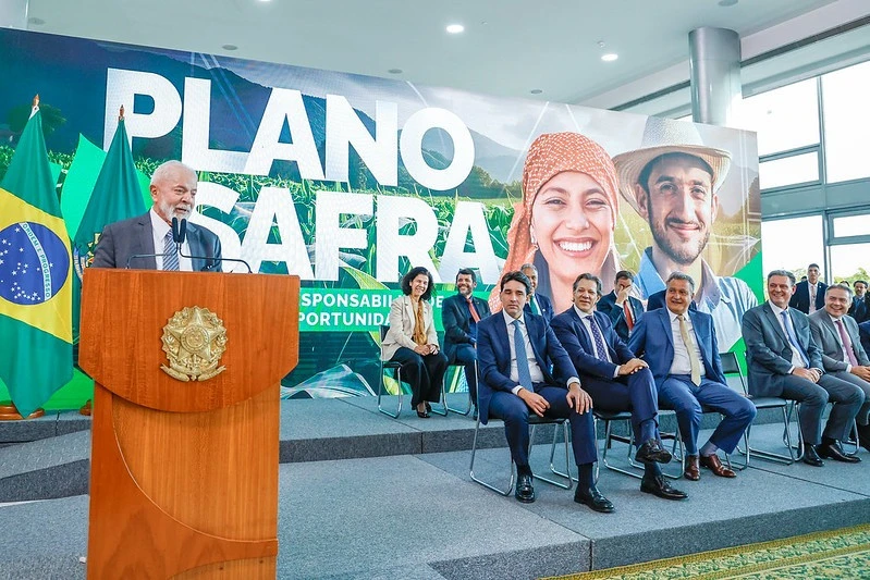 Presidente Lula em discurso durante lançamento do Plano Safra 2024/25
