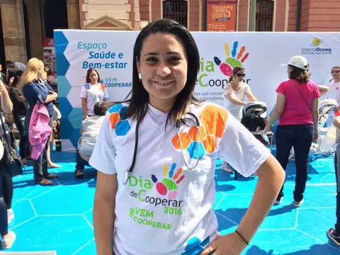 MG | Juliana Rodrigues participa do Dia C desde 2013 e sempre bem disposta