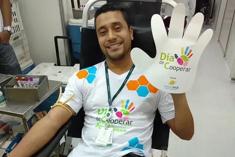Cooperativismo presente em campanha de doação de sangue