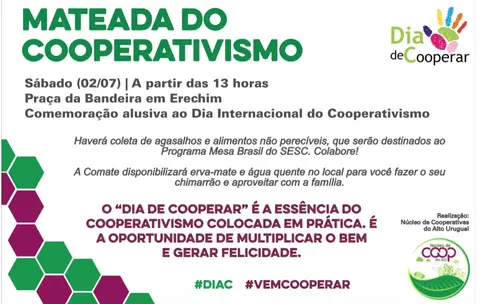 Dia C em Erechim (RS) recebe Mataeada do Cooperativismo