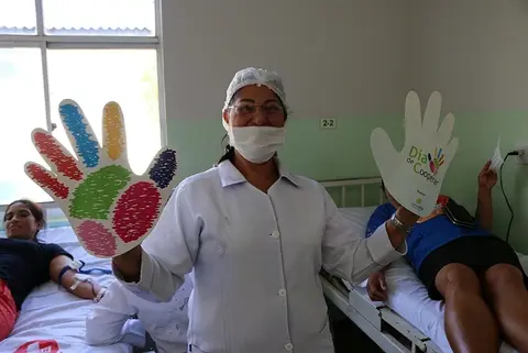 Sicoob Centro comemora Dia C com doação de sangue em Presidente Médici (RO)