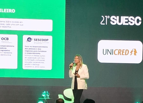 21º SUESC: Tania Zanella destaca papel transformador do cooperativismo